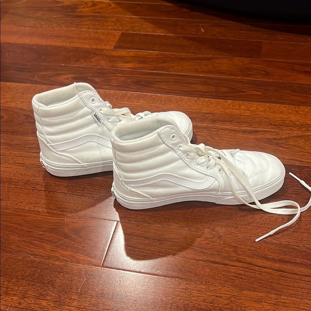 Vans Kids White High-Top Sneakers - Picture 3 of 5